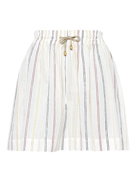 ERES Neda striped shorts - White - zdjęcie produktu nr 1