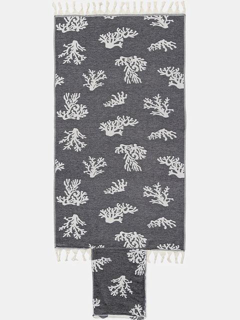 United Colors of Benetton ręcznik plażowy bawełniany kolor beżowy 665N1800T