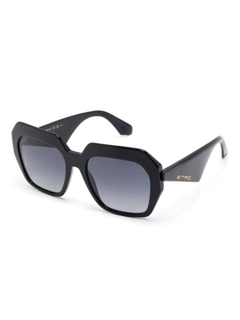 ETRO geometric-frame sunglasses - Black