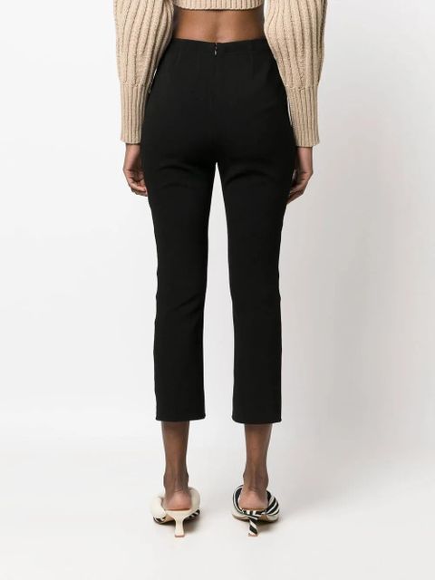 Cult Gaia high-waisted cropped pants - Black