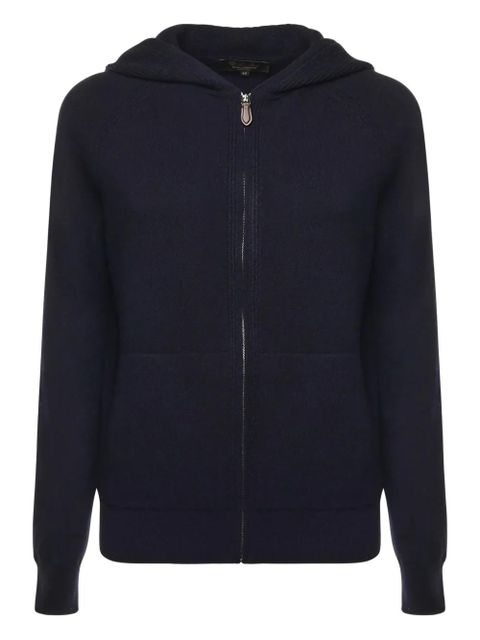 Loro Piana hooded zip cardigan - Blue - zdjęcie produktu nr 1