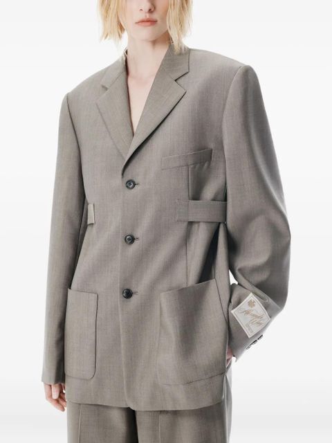 Alexander Wang tab-detailed blazer - Grey