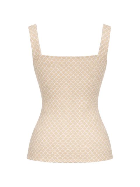 Reformation patterned tank top - Neutrals - zdjęcie produktu nr 2