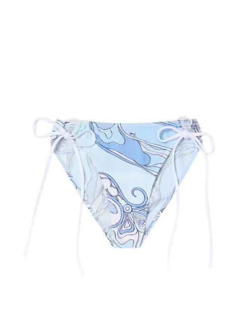 PUCCI Orchidee-print adjustable bikini bottoms - Blue - zdjęcie produktu nr 1