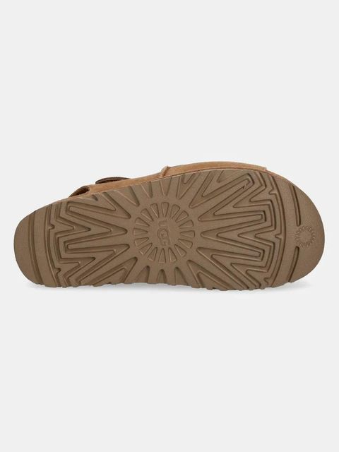 UGG sandały zamszowe Goldenstar Hi damskie kolor brązowy na platformie 1167356-CHE - zdjęcie produktu nr 2