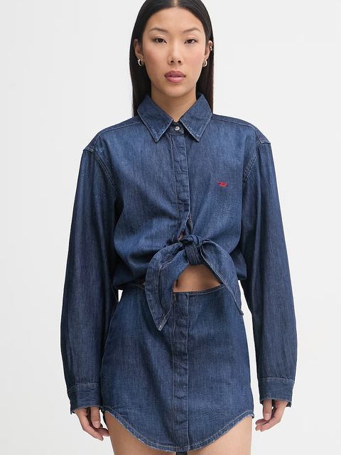 Diesel sukienka koszulowa bawełniana DE-SUSAN-D - zdjęcie produktu nr 1