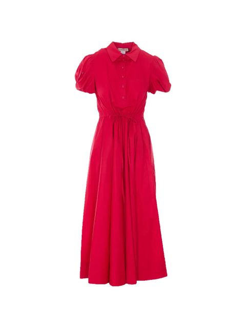 TWINSET balloon-sleeve midi dress - Red - zdjęcie produktu nr 1