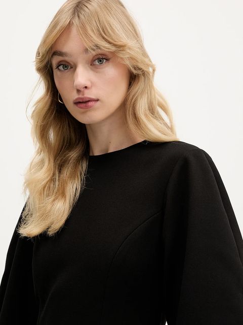 Rotate sukienka kolor czarny mini rozkloszowana 115194100