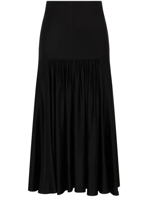 Rabanne button-embellished draped skirt - Black - zdjęcie produktu nr 1