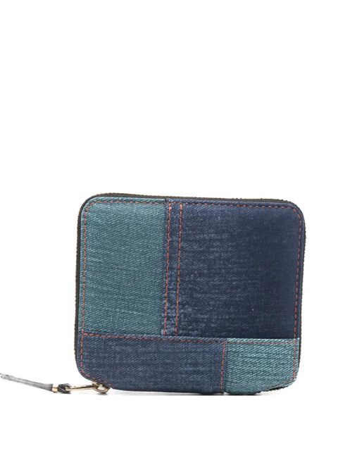Comme Des Garçons patchwork zip wallet - Blue - zdjęcie produktu nr 1