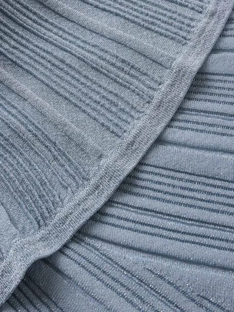 ZIMMERMANN Aster metallic-knit skirt - Blue - zdjęcie produktu nr 2