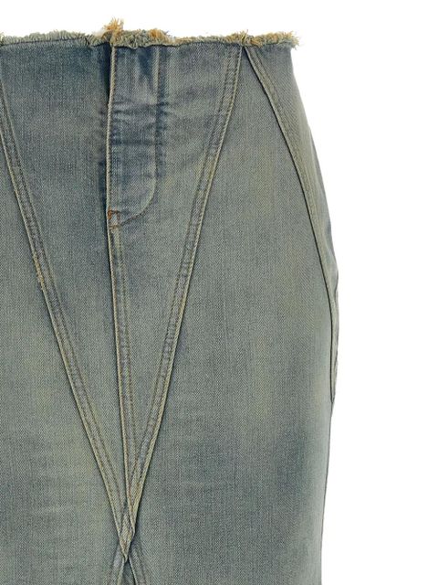 Off-White Jane fringed midi skirt - Blue - zdjęcie produktu nr 2