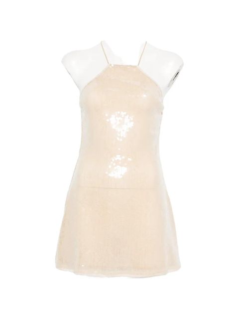 Oséree sequin-embellishment mini dress - Neutrals - zdjęcie produktu nr 1