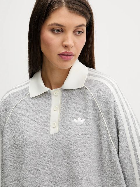 adidas Originals bluza damska kolor szary z aplikacją KS7791
