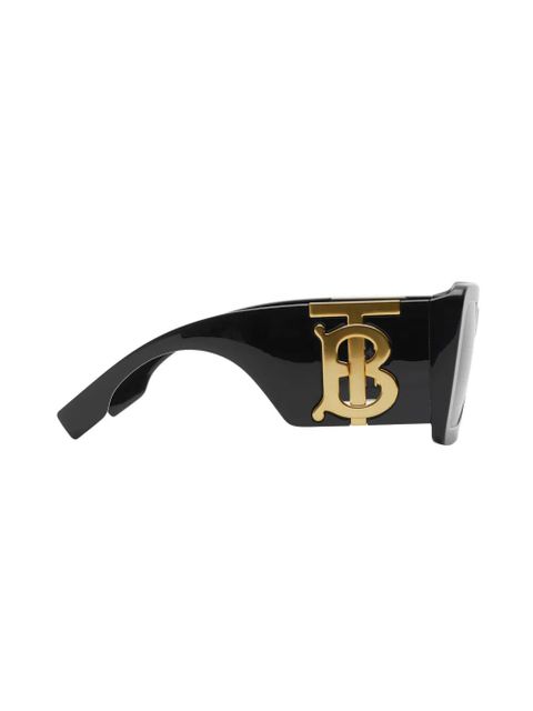 Burberry Eyewear logo-plaque square-frame sunglasses - Black - zdjęcie produktu nr 2