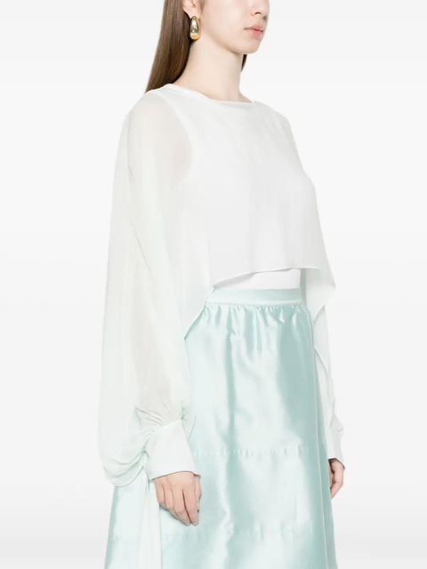 TWINSET tie-sleeve knitwear - Blue