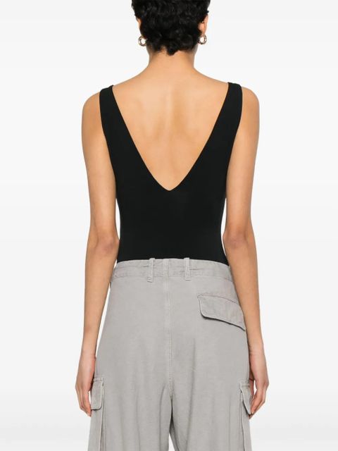 ENTIRE STUDIOS V-neck bodysuit - Black