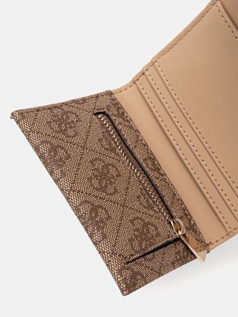 Guess portfel LAUREL damski kolor beżowy SWSG74 59138