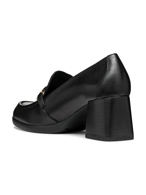 Geox czółenka skórzane D WALK PLEASURE 55 F kolor czarny na słupku D46XBF 00043 C9999