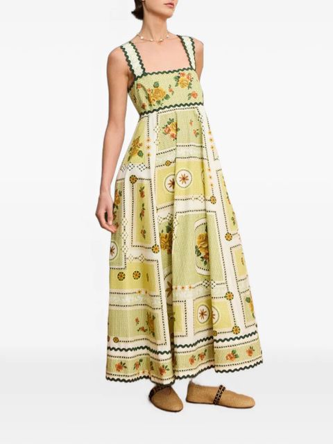 ALEMAIS Dixie Summer floral-print maxi dress - Yellow - zdjęcie produktu nr 2