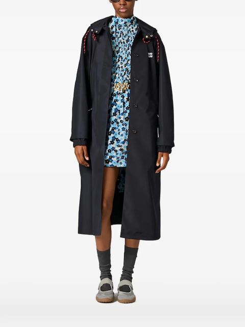 Miu Miu technical fabric coat - Blue - zdjęcie produktu nr 1