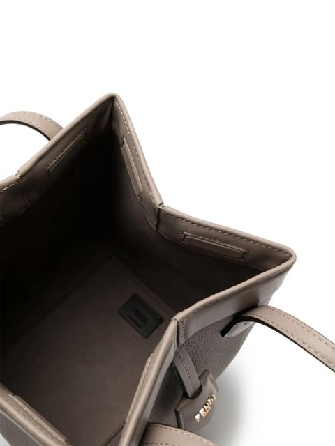 FENDI mini Origami leather shoulder bag - Brown