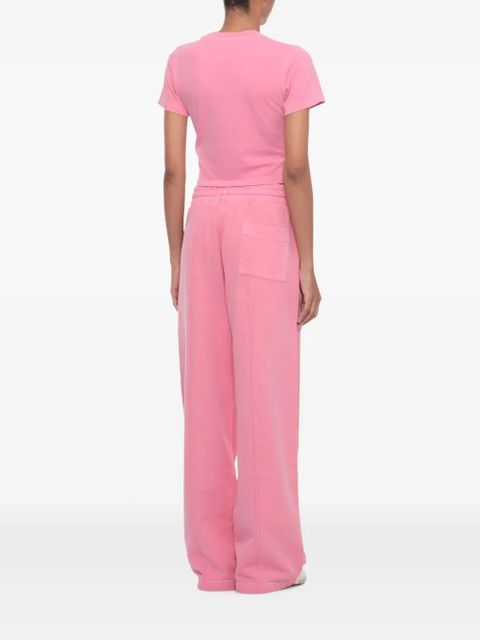 Casablanca logo-patch T-shirt - Pink