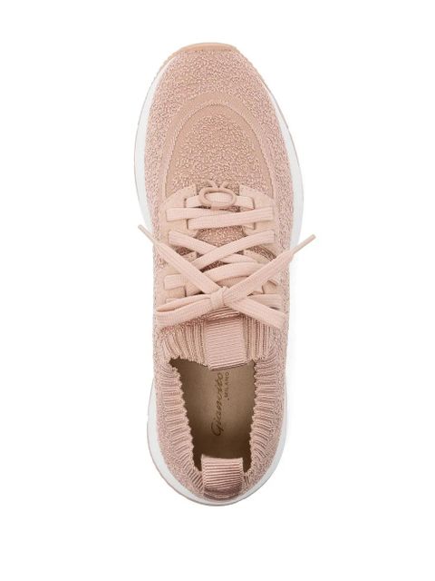 Gianvito Rossi Glover stretch-bouclé sneakers - Pink
