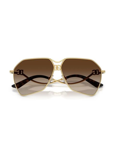 Dolce & Gabbana okulary przeciwsłoneczne damskie kolor złoty 0DG2326