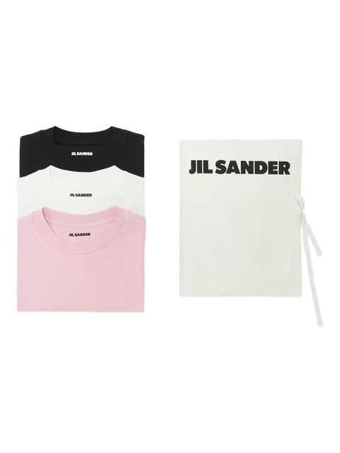 Jil Sander logo-label short-sleeve T-shirt (pack of three) - White - zdjęcie produktu nr 1