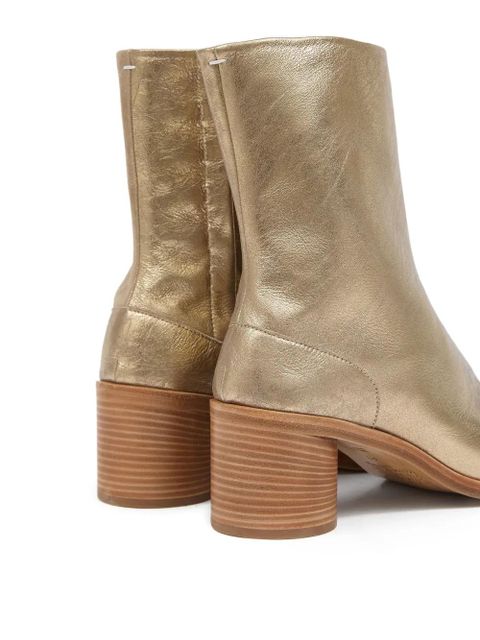 Maison Margiela 60mm Tabi block-heel ankle boots - Gold