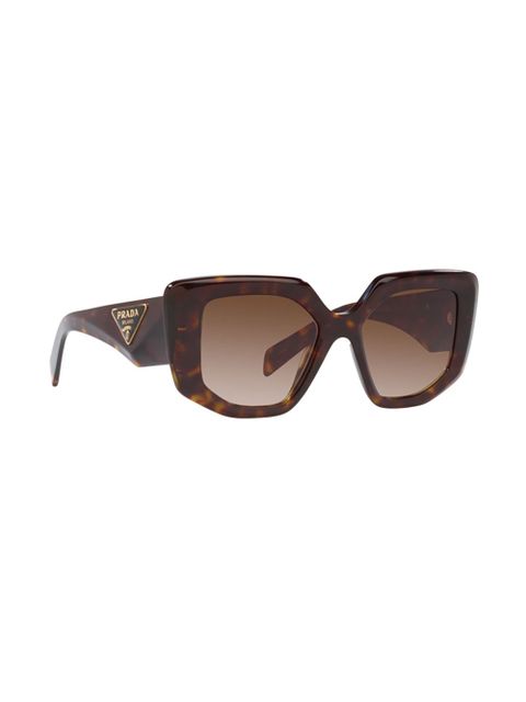 Prada Eyewear tortoiseshell-effect square sunglasses - Brown - zdjęcie produktu nr 2