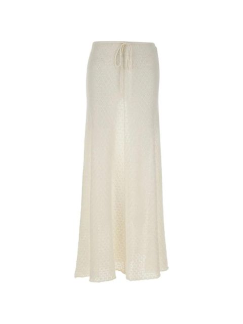 Faithfull the Brand Lenna drawstring maxi skirt - White - zdjęcie produktu nr 1