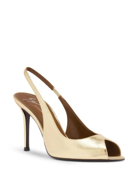 Giuseppe Zanotti 90mm Intriigo Open Toe sandals - Gold