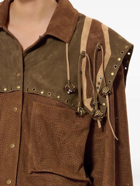 ISABEL MARANT Kayae leather jacket - Brown