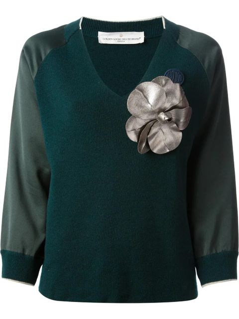 Golden Goose embellished pullover - Green - zdjęcie produktu nr 1
