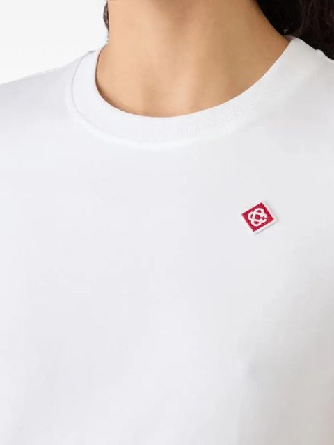 Casablanca logo-detail T-shirt - White