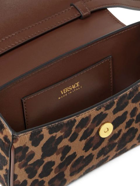 Versace La Medusa leopard-print mini bag - Brown