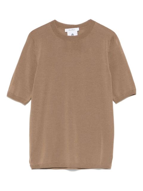 Max Mara virgin wool t-shirt - Brown - zdjęcie produktu nr 1
