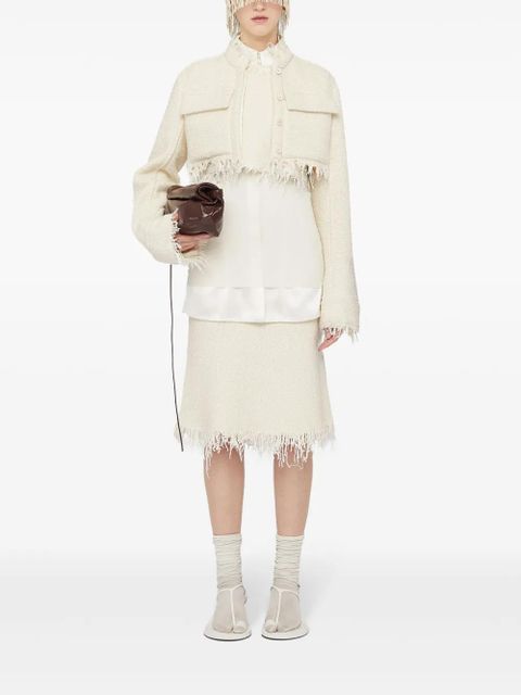 Jil Sander cropped jacket - White