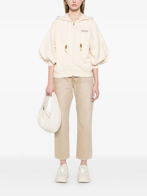 Moncler cotton zip-up hoodie - Neutrals - zdjęcie produktu nr 2