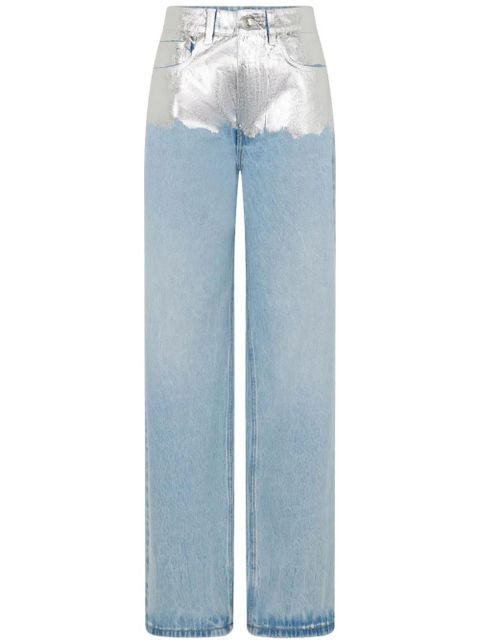 Rabanne metallic detailing jeans - Blue - zdjęcie produktu nr 1