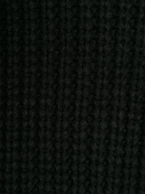 Barbour ribbed-knit scarf & beanie set - Black