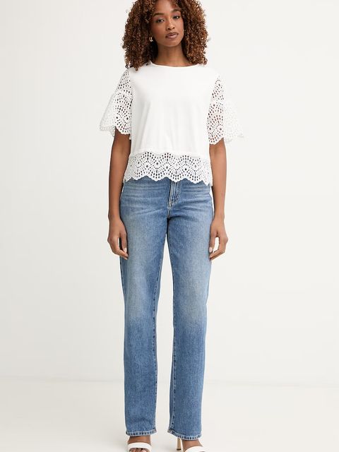 Morgan T-shirt damski z bawełną - zdjęcie produktu nr 1