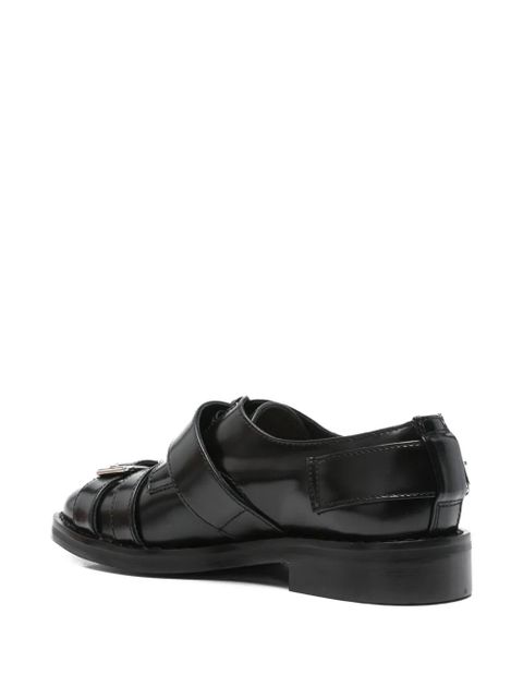 Simone Rocha multi-buckle derby shoes - Black