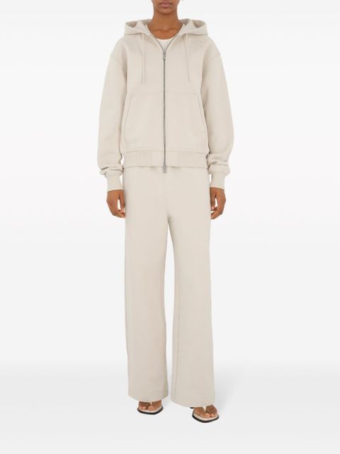 Burberry logo-embroidered cotton track pants - Neutrals - zdjęcie produktu nr 2