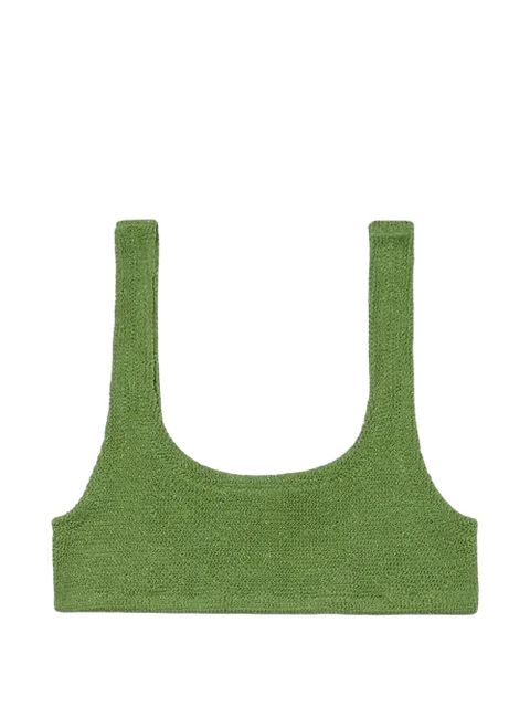MC2 Saint Barth Naima crinkle bikini top - Green - zdjęcie produktu nr 1