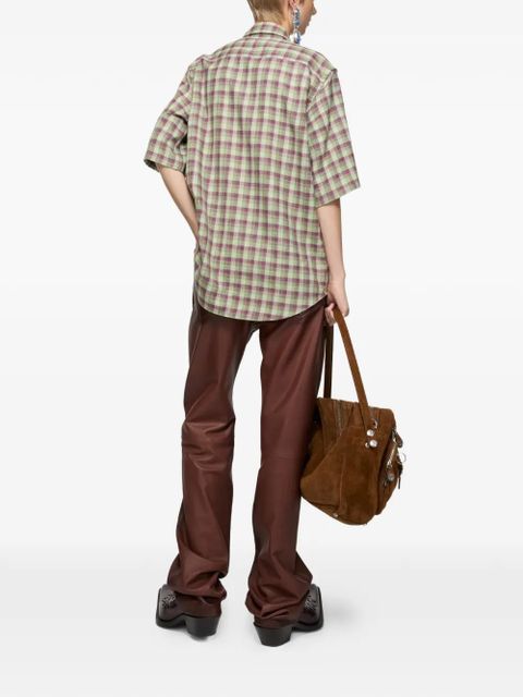 Acne Studios checked buttoned shirt - Green