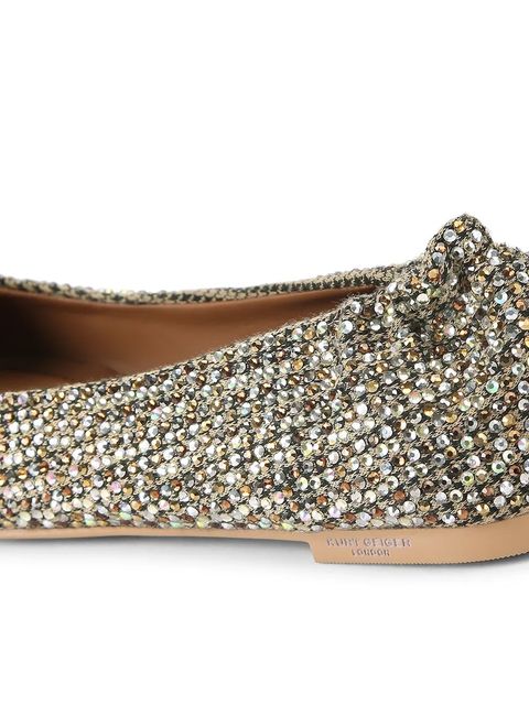 Kurt Geiger London baleriny Chelsea Ballerina kolor złoty 5000643609