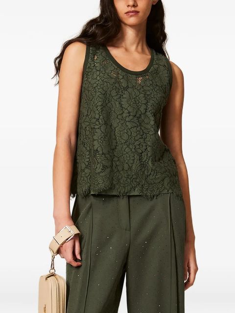 TWINSET lace blouse - Green - zdjęcie produktu nr 2